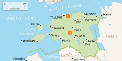 Estonya haritası 