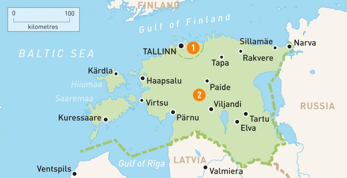 Estonya haritası 