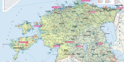 Turistik harita Estonya